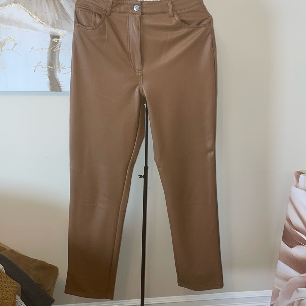 RD Style imitation leather pants